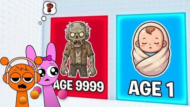 Спрунки Орен и Пинки сыграли в Would You Rather : Age Tower в ROBLOX | Суперсемейка Спрунки смотреть онлайн