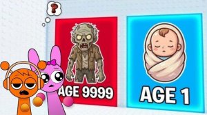 Спрунки Орен и Пинки сыграли в Would You Rather : Age Tower в ROBLOX | Суперсемейка Спрунки