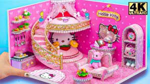 Постройте розовый модный бутик-дом Hello Kitty с роскошной спальней для двоих ❤️ #Миниатюрный д