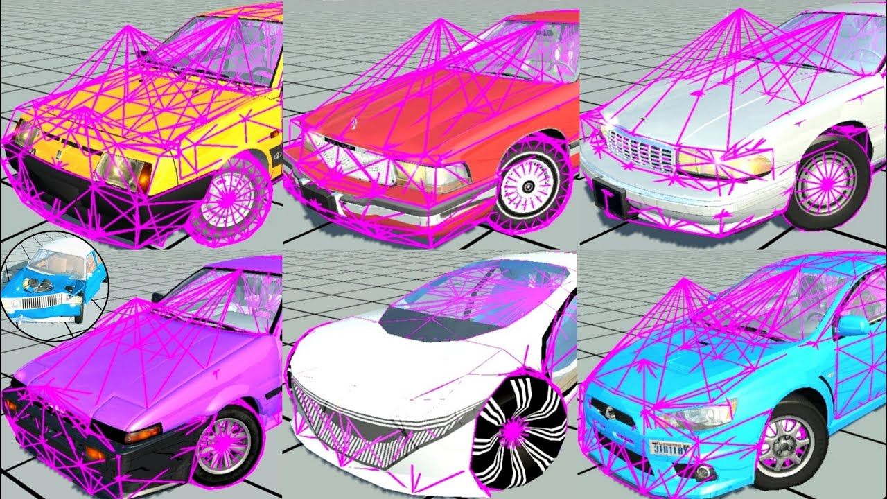 MODS NOT SIMPLE CAR CRASH: BUICK ROADMASTER, CHEVROLET CAPRICE, LANCER, VISION, TOYOTA AE86, 2107 смотреть онлайн