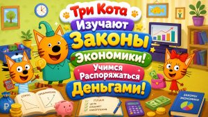 💰🐱 Три Кота Изучают Законы Экономики! 📚 Учимся Распоряжаться Деньгами 🌈 Развивающий Мультфильм