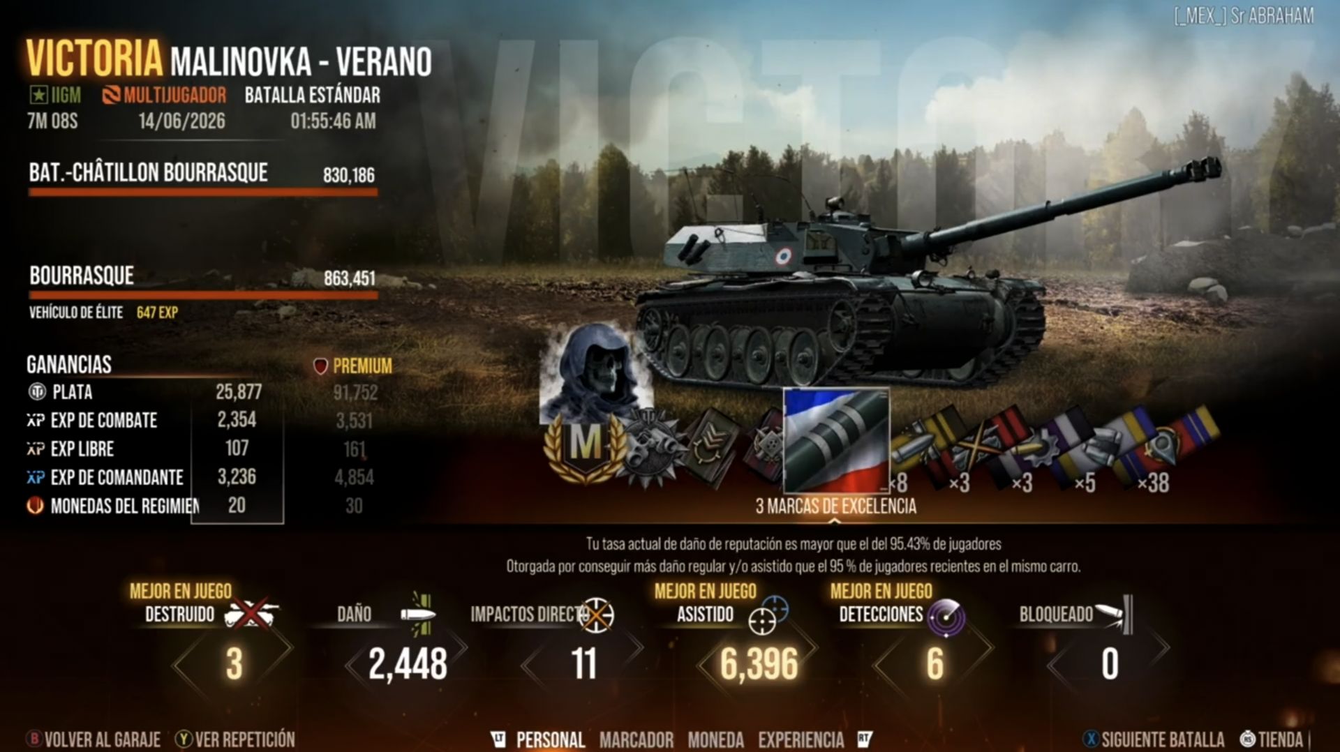 Bat.-Châtillon Bourrasque - 3 Kills, 8.8k damage combined | Мастер смотреть онлайн