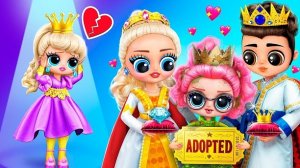 Меня удочерила королевская семья! 34 идеи для кукол ЛОЛ