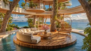 СПОКОЙНАЯ МУЗЫКА С ВИДОМ НА МОРЕ 🌊☀️ УЮТНАЯ ВИЛЛА ДЛЯ ОТДЫХА И РЕЛАКСА