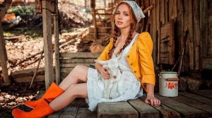 УЖ Я ХОЗЯЙКА-ХОЗЯЙКА,а ОН ВОРЧИТ. Деревня.