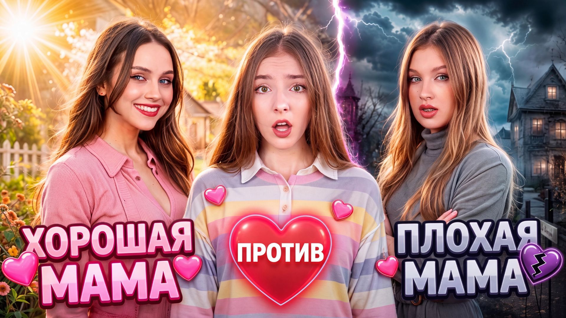 [Тим Тин] - Я Потеряла Свою Маму! Хорошая Мама vs Плохая Мама смотреть онлайн