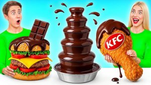 Шоколадный Фонтан Челлендж # Смешные Рецепты с Едой от Multi DO Challenge