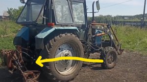 С чего начинается сенокос.подготовка косилки  ксф-2.1 и трактора МТЗ к покосу.