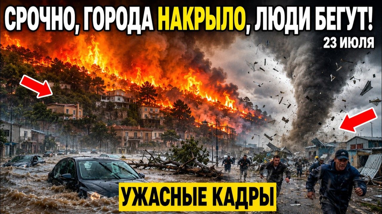 Новости Сегодня 23.07.2026 - ЧП❗ Россия❗ Ужасные Кадры❗ Стихия❗ Катаклизмы❗ События Дня Пожар❗ Шторм смотреть онлайн
