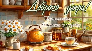 С добрым летним утром. Шикарная музыкальная открытка.