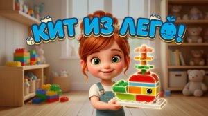 Как собрать КИТА из Лего Дупло 🐳 Пошаговая сборка для детей