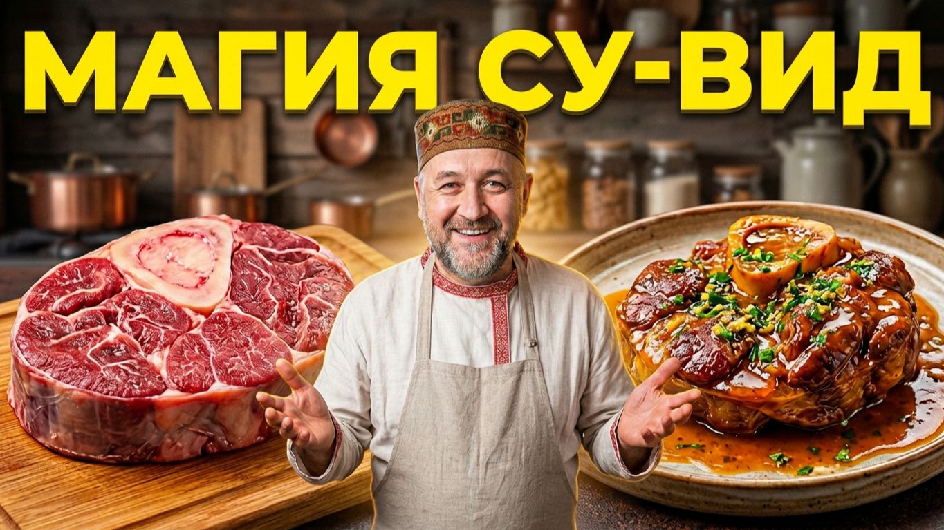 Томленая говядина СУ ВИД Рецепт шикарного Оссобуко