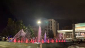 Красноярск🌉🌃 Фонтаны⛲Театр Оперы и Балета