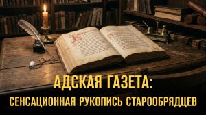 Адская газета: сенсационная рукопись старообрядцев. Герман Артамонов и Владимир Гуськов //СветославЪ