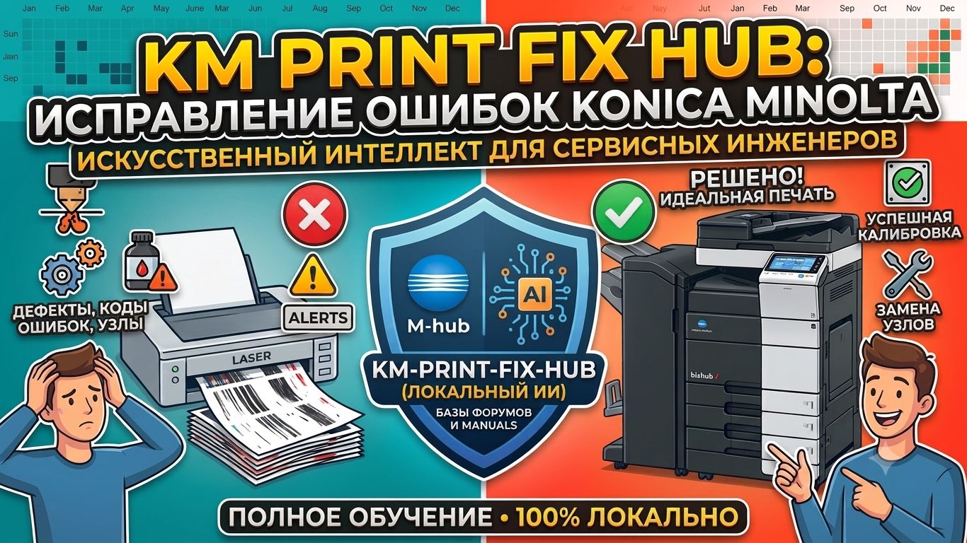 KM Print Fix Hub — Ваша персональная ИИ-база знаний по ремонту ЦПМ Konica Minolta смотреть онлайн