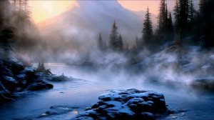 Звуки Природы, пение Птиц для Релакса и крепкого Сна. Тихие звуки воды и пар над рекой.