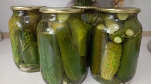 Закрываю ОГУРЦЫ на Зиму в литровых банках.