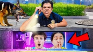 Я построил СЕКРЕТНУЮ игровую комнату, чтобы прятаться от полиции!!