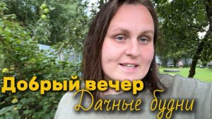 Добрый вечер. Мы вернулись в дачные будни