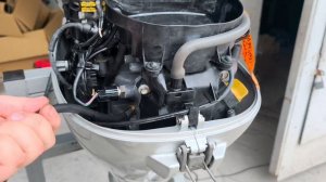 Арт 3593 Замер компрессии лодочного мотора Honda BF15D 2008 г.