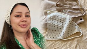 Летняя косынка спицами