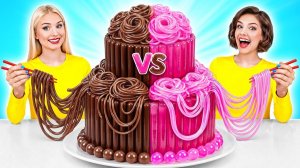 Укрась Торт Челлендж Жевательная Резинка vs Шоколадная Еда # Съедобная Битва от Multi DO Challe