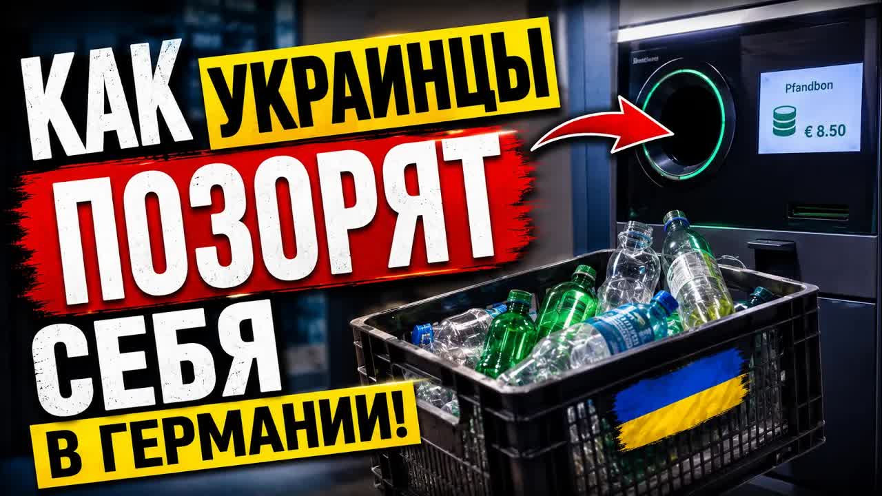 Позор на всю Германию: как беженец сдал бутылки и испортил имидж всех украинцев смотреть онлайн