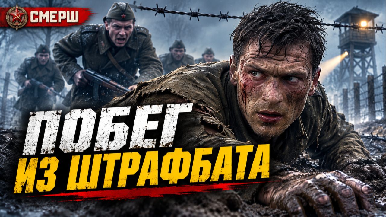ПОСЛЕДНИЙ ПОБЕГ ИЗ ШТРАФБАТА. ЗА БЕГЛЕЦОМ ОТПРАВИЛИ СОБСТВЕННЫХ ТОВАРИЩЕЙ