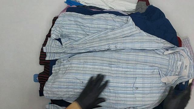 Рубашки мужские брендовые  секонд оптом 12 пак