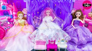 Играем в игрушки из мультика принцесса кукла Барби. Мультфильм для детей. ASMR АСМР