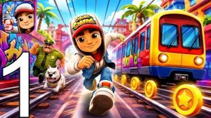 САБВЕЙ СЕРФЕРЫ — ПРОХОЖДЕНИЕ ЧАСТЬ 1 НОВАЯ МОБИЛЬНАЯ ИГРА АНДРОЙИД ТЕЛЕФОН Я В ШОКЕ
