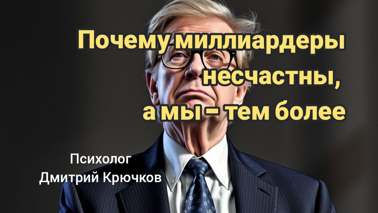 Почему миллиардеры несчастны, а мы - тем более