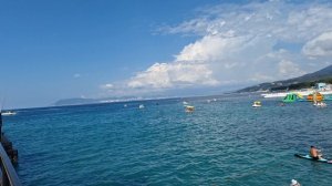 Кабардинка на море со стороны Новороссийска, что идет нехорошее