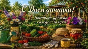 23 ИЮЛЯ.С ДНЁМ ДАЧНИКА!