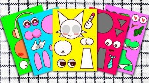Новая невероятная коробка Sprunki - Сумасшедшая семейная версия  Книжка с наклейками своими руками