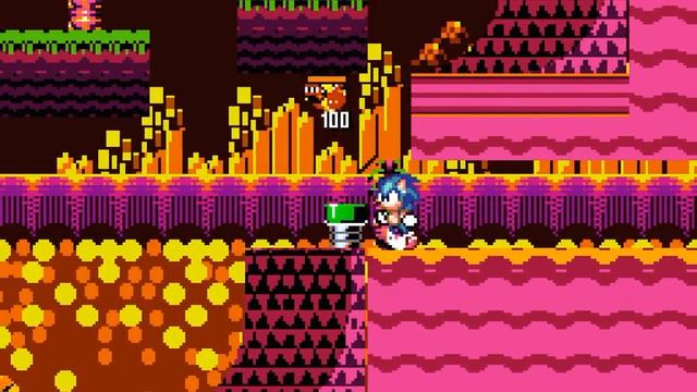 Sonic CD SNES version (USA) final test - Hack of SMW [SNES] смотреть онлайн