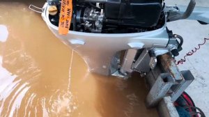 Арт 3593 Запуск лодочного мотора Honda BF15D 2008 г.
