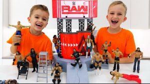 🍿 Влад и Ники играют с игрушками WWE