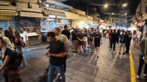Иерусалим вечером - Атмосфера на рынке Махане Иегуда