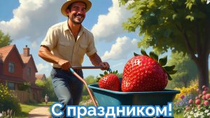 С днём дачника. Шуточная музыкальная открытка.