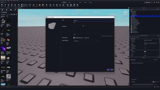 Как сделать свою модельку в Roblox Studio? смотреть онлайн