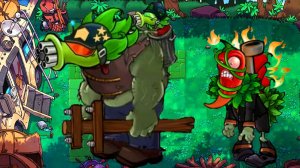 Растения против Зомби PvZ Hybrid 3.17 Plants vs Zombies ПвЗ битва прохождение топ Гаргантюар Dave