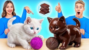 Челлендж. Шоколадная Еда vs Настоящая еда # Потрясающие Кулинарные Рецепты Multi DO Challenge