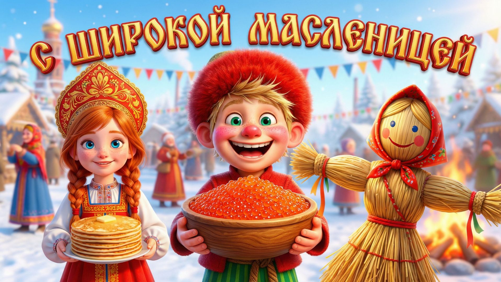 С ШИРОКОЙ МАСЛЕНИЦЕЙ! ЧАСТУШКИ НА МАСЛЕНИЦУ, ПЕСНИ И МУЛЬТИКИ, ПОЗДРАВЛЕНИЯ ПРИКОЛЬНЫЕ НА МАСЛЕ смотреть онлайн
