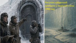 В 1968 году полярники обнаружили ледяную стену и древнюю крепость с посланием
