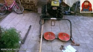 ЛУЧШАЯ КОСИЛКА. Мотоблочная роторная насадка-коса. Выкосили поле за 1 час