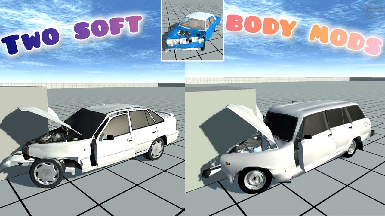 SOFT BODY MODS DAEWOO & 2104 NOT SIMPLE CAR CRASH / SOON TOYOTA MR2 BY ROSTIK BUG FIX смотреть онлайн