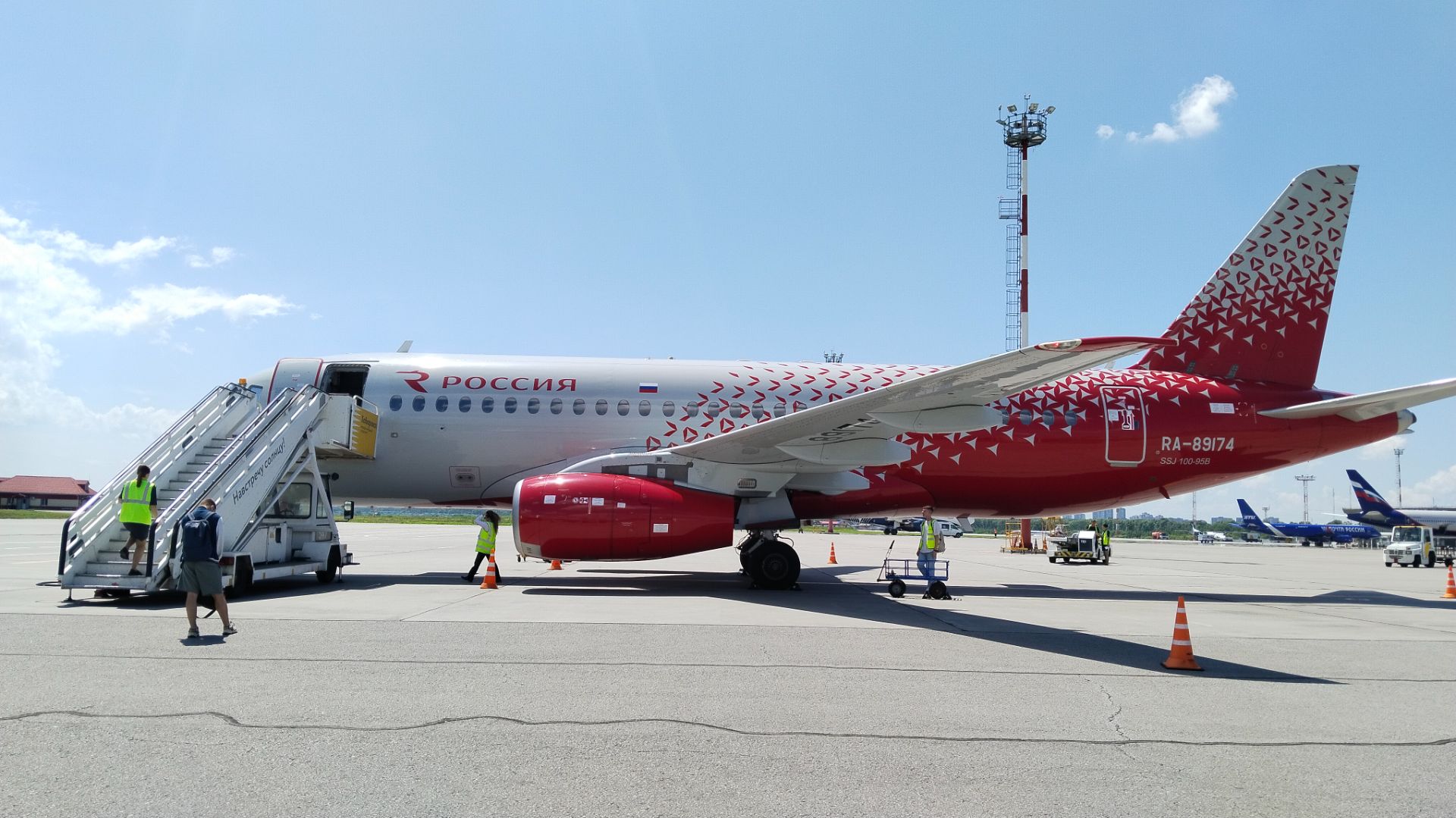 Superjet 100-95B а/к Россия | Рейс Благовещенск - Хабаровск