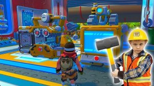 Игра SCRAP MECHANIC выживание - Даник сделал REFINEBOT для очистки разных материалов на базе