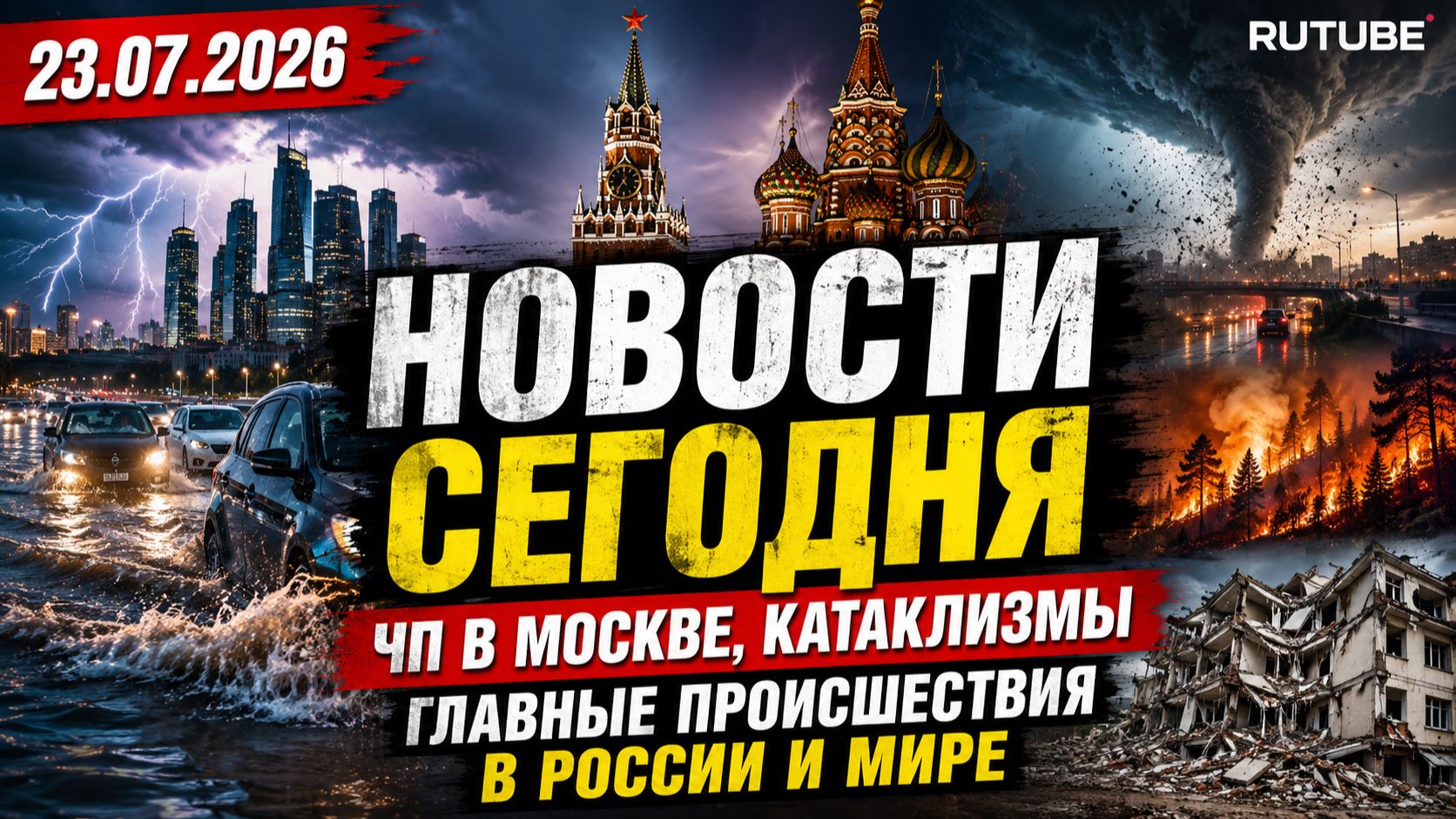 НОВОСТИ СЕГОДНЯ 23.07.2026 | ЧП в Москве, катаклизмы, главные происшествия в России и мире смотреть онлайн